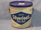 Vintage Swift’s Silverleaf Pure Lard 4 Lbs Pail Bucket & Handle