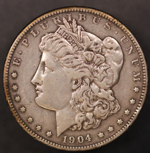 New Listing1904   MORGAN SILVER DOLLAR-FRESH FROM AN OLD COLLECTION- LOT AA 7797