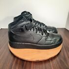 Nike Air Force 1 Mid '07 Mens Size 12 Shoes Triple Black Basketball Sneakers AF1