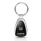 Honda Civic Black Tear Drop Key Chain