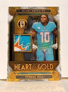 2023 Panini Gold Standard Tyreek Hill Miami Dolphins Logo Patch Jersey /49