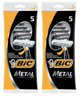 BIC Metal Disposable Mens Shaving Razors, 5 Count (Pack of 2)