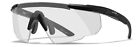 Wiley X Saber 303 Z87 Ballistic Advanced Safety Shooting Glasses Clear Lenses