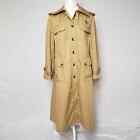 Vintage Montgomery Ward Tan Trench Coat Women's Size Medium