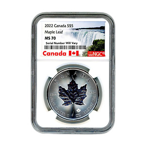 2022 1 oz Canada Maple Leaf Silver - NGC MS70