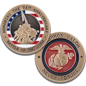 Iwo Jima 75th Anniversary Challenge Coin