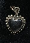 Vintage Sterling Silver Black Onyx Heart Pendant Petite Southwestern Lot I