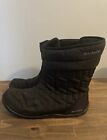 Columbia Women’s Winter Snow Boots Omni Grip Waterproof Black Size 10 Quilted