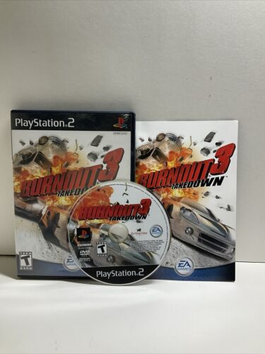 Burnout 3 Takedown (Sony PlayStation 2 PS2) - Complete - Manual - Fast Ship!
