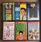 Lot of 6 Elvis Presley Cassette Tapes, 50's, 60's & 70's