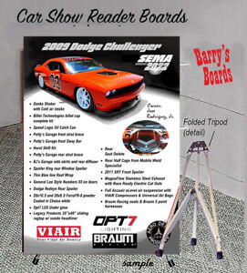 CAR SHOW SIGN DISPLAY BOARD Your Car