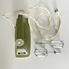 Vintage Dormeyer electric 12-speed Hand Mixer Avocado Green w/two beaters Tested