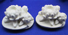 Vintage Rookwood Pottery Cream Water Lily Bookends GORGEOUS