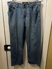 Vintage Y2K Ecko Unltd Baggy Fit Jeans Men's 36 X 29 Blue Embroidered Pockets