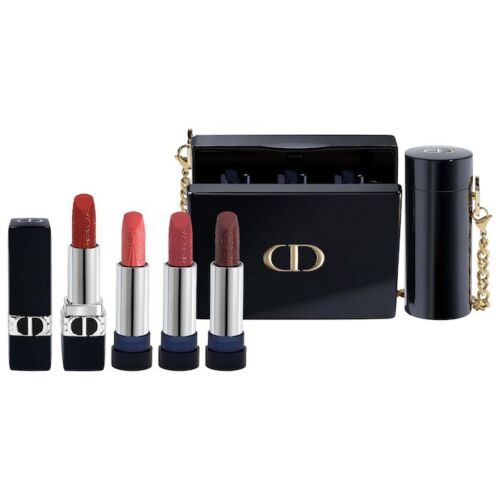 Dior Rouge Minaudière Clutch & 4-Piece Lipstick Set Ltd Edition 2022 NWOB