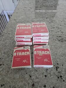 Lot Of 10 REALISTIC 80 Minute Blank 8-Track Recording Tapes, Radio Shack SEALED