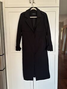 Kenneth Cole Trench Coat in Black Women's Size Small Barely Used