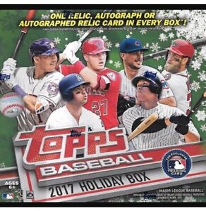 2017 Topps Holiday Baseball, Complete Your set, You Pick, Mint.