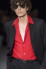 Celine Hedi Slimane SS20 Runway Red Viscose Shirt Large 2020 Cotton Archive Rare