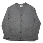 Old Navy Cardigan Sweater Men’s Large Gray Speckled Hipster Button Up Casual Y2K