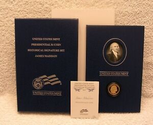 2007 S James Madison  Presidential $1 Coin Historical Signature Set XM1