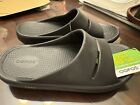 Oofos Ooahh Black Slide Sandals Comfort M8 W10 EU41 New
