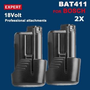 2Pack 12V 4.0AH For Bosch BAT411A Max Lithium-Ion Battery BAT411 BAT412A BAT420
