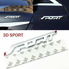 SPORT Logo 3D Chrome Emblem Badge Sticker Decal Car Racing SUV Accessories (For: Chevrolet Bolt EV)