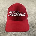 Titleist Hat Cap Adult L/XL O.S. Red California Logo Fitted Spellout Golf Mens