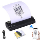Tattoo Transfer Stencil Printer with 10Pcs Transfer Paper Compatible for PC T8Q0