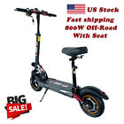 2024 Folding Electric Scooter for Adults with 800W Motor 28Mph Off-Road W/ Seat