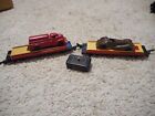 S  GUAGE AMERICAN FLYER  #715 AUTOMATIC FLAT CAR DUMP WITH LOADS AUCTION #2