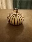 New ListingSmall Handcrafted Striped Clay Pottery/Bud Vase. Art Decor. Approx.4 inches tall