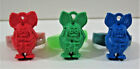 Vintage 3 Different Colored Rat Fink Rings Ed Roth Gumball Prize Vending Toys