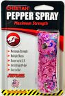 Cheetah Pepper Spray Maximum Strength W-Leather Case Self Defense Security Pink