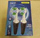 Oral-B Pro 500 Electric Toothbrush Twin Pack Rechargeable  Black  New Open Box