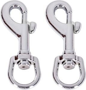 New ListingPack of 2 Heavy Duty Metal Flag Snaps Hooks with Swivel Eyelet for Max 5/16