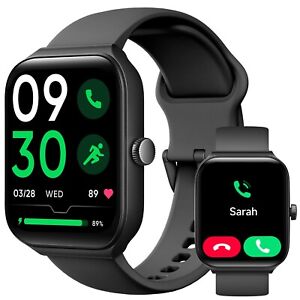 Smart Watch For Men/Women, 1.95'' Waterproof Smartwatch Bluetooth iPhone Samsung