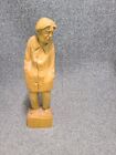 New ListingPaul E. Caron Wood Man Carving Sculpture Figurine Signed 6.75” H Carved Vintage