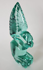 Vintage  Art Glass Aztec Mayan Warrior Icon Sculpture Mexico