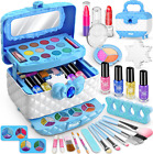 Mozok Kids Makeup Kit for Girl, Frozen Theme Real Play Make Up Toys for 3 4 5 6