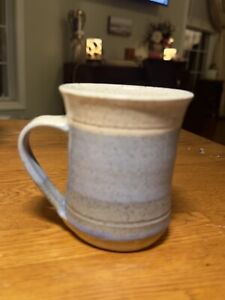 Handmade Art Pottery Ceramic Stoneware Coffee Cup. Signed By Artist