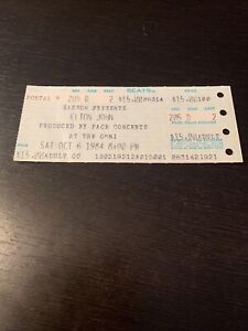 ELTON JOHN Concert Ticket Stub  ATL 1984