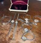 8 Vintage Mixed Lot of Ladies Watches Parts Gold & Stainless