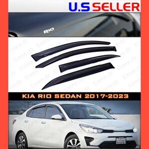 for 2017 → 2023 Kia Rio Sedan / WINDOW VISORS DEFLECTOR SHADE VENT (For: More than one vehicle)