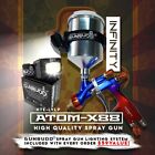 New ListingAtom X88 Infinity LVLP-MP Spray gun 1.3 & 1.4 MM Nozzle Tip Car Primer Basecoat