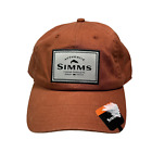 Simms Hat Men Orange Haul Cap Fishing Low Crown New