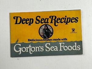Gorton's Sea Foods Deep Sea Recipes Cookbook Gloucester MA