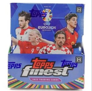2023 2024 Topps Finest Road To UEFA Euro 2024 Soccer HOBBY Box SEALED 2 Autos