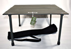 Crate And Barrel Outdoor Table In A Bag Dark Gray NEW Open Box w/ Carrying Bag